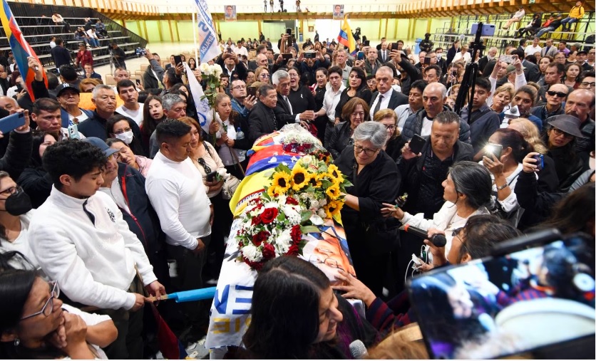 Homenaje póstumo a Fernando Villavicencio, candidato a la Presidencia de la Republica, asesinado el 9 de agosto de 2023