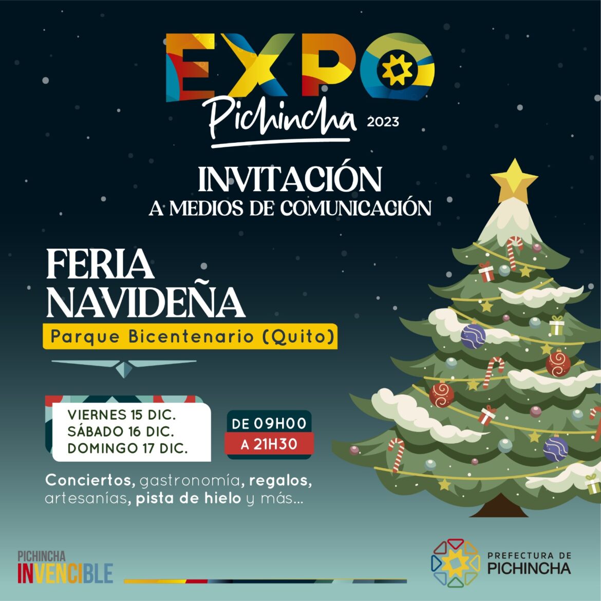 Llega la Tercera edición de la Expo Pichincha Feria Navideña 2023