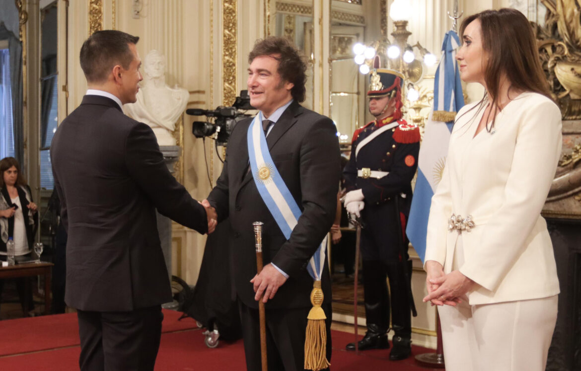 El presidente Daniel Noboa participó en la investidura de su homólogo argentino Javier Milei