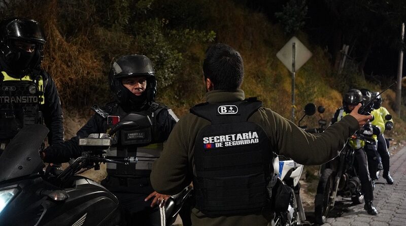 Quito en control: macrooperativo en La Roldós-Pisulí desplegó nueve puntos de revisión y patrullajes móviles